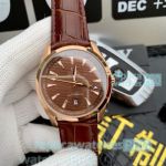 Swiss 8900 Omega Seamaster Aqua Terra Watch Brown Dial With Leather Strap